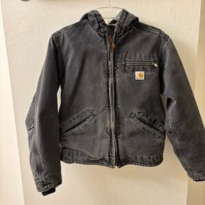 Carhartt Black Hooded Jean Jacket